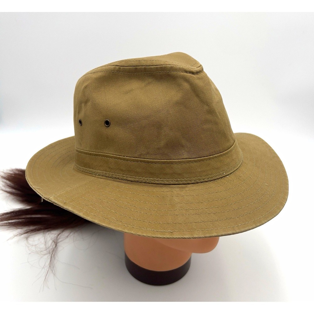 Stetson Tan Wide Brim Safari Hat Solid Men's Size 7 1/8 Pre-Owned